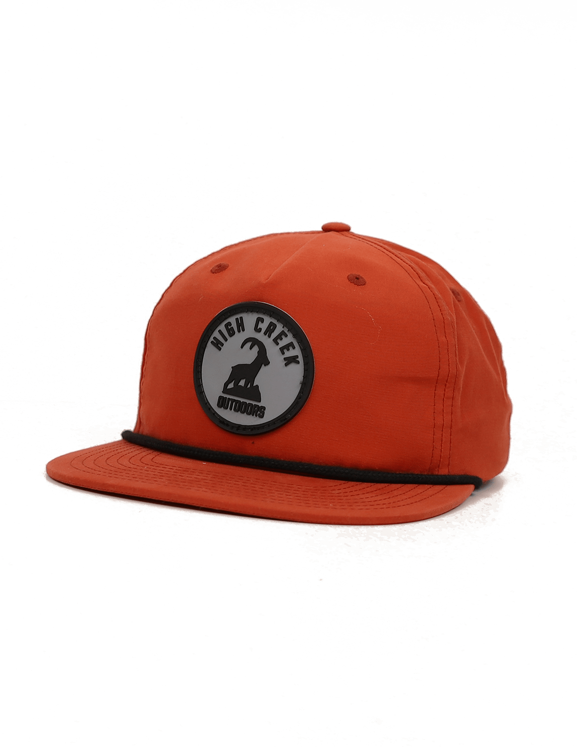 Round The Ibex Patch Mesh Back Hat Dark Orange - High Creek
