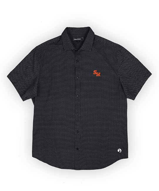 Sam Houston State University Burk Short Sleeve Button Up Black - High Creek
