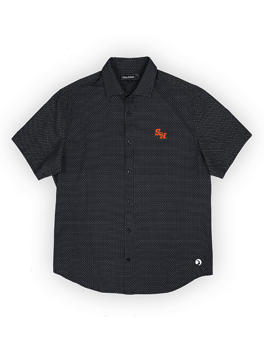 Sam Houston State University Burk Short Sleeve Button Up Black - High Creek