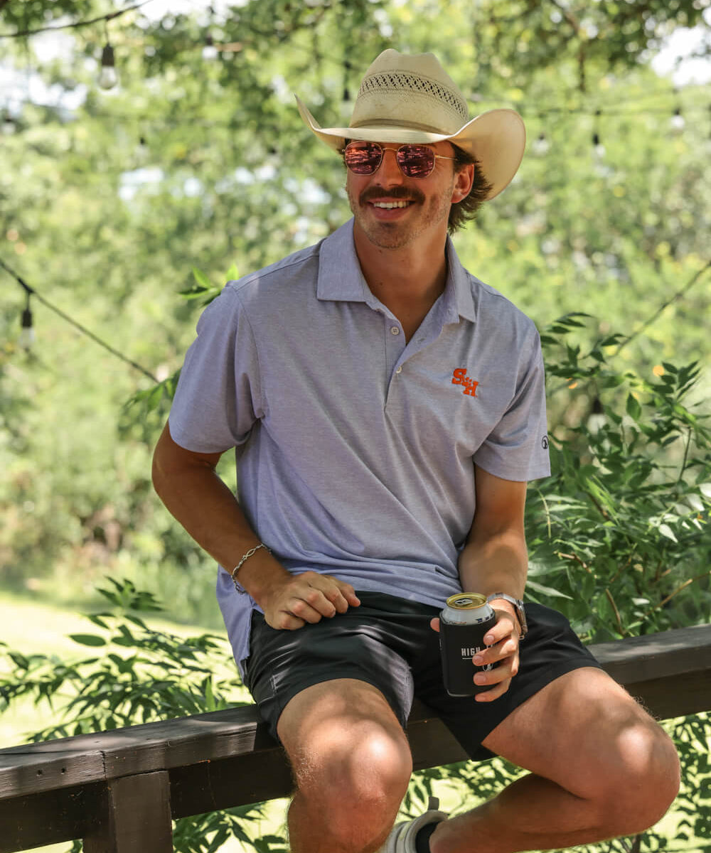 Sam Houston State University Clayton Light Grey Polo - High Creek