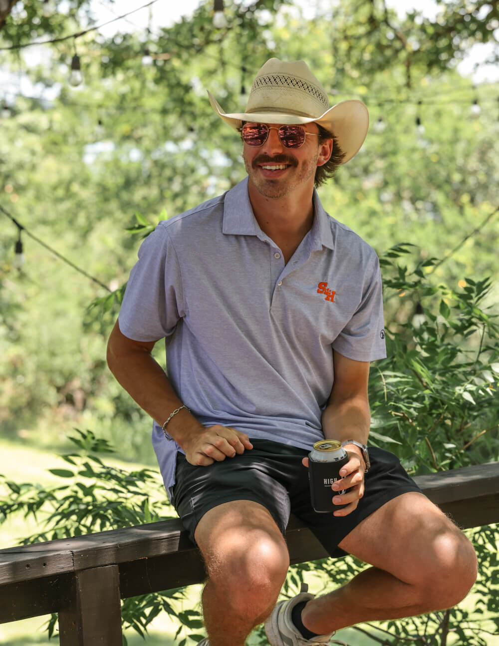 Sam Houston State University Clayton Light Grey Polo - High Creek