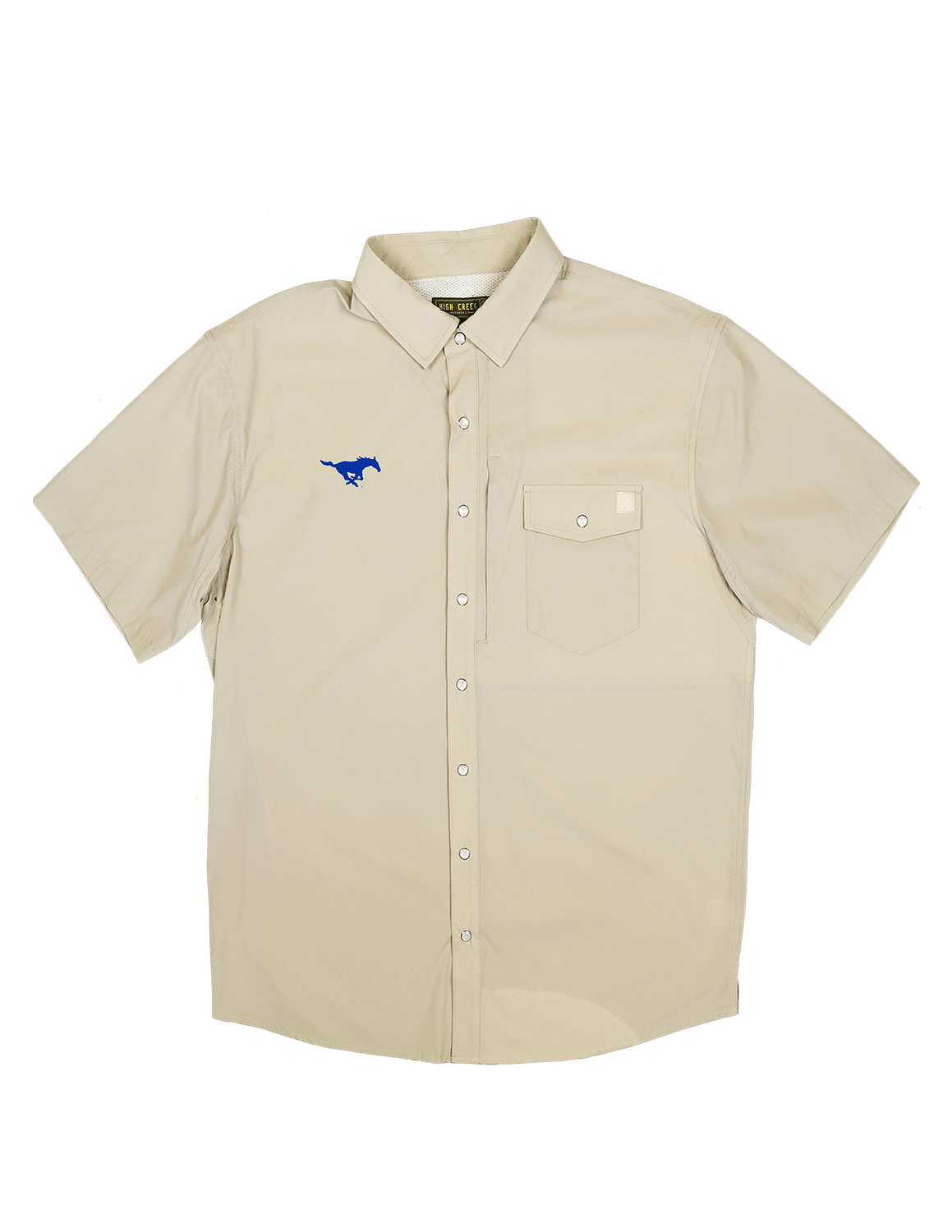 SMU 4 Mile Pearl Snap Bone - High Creek