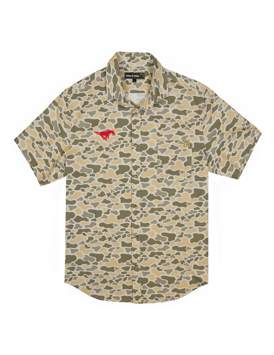SMU Camo Burk Button Up - High Creek