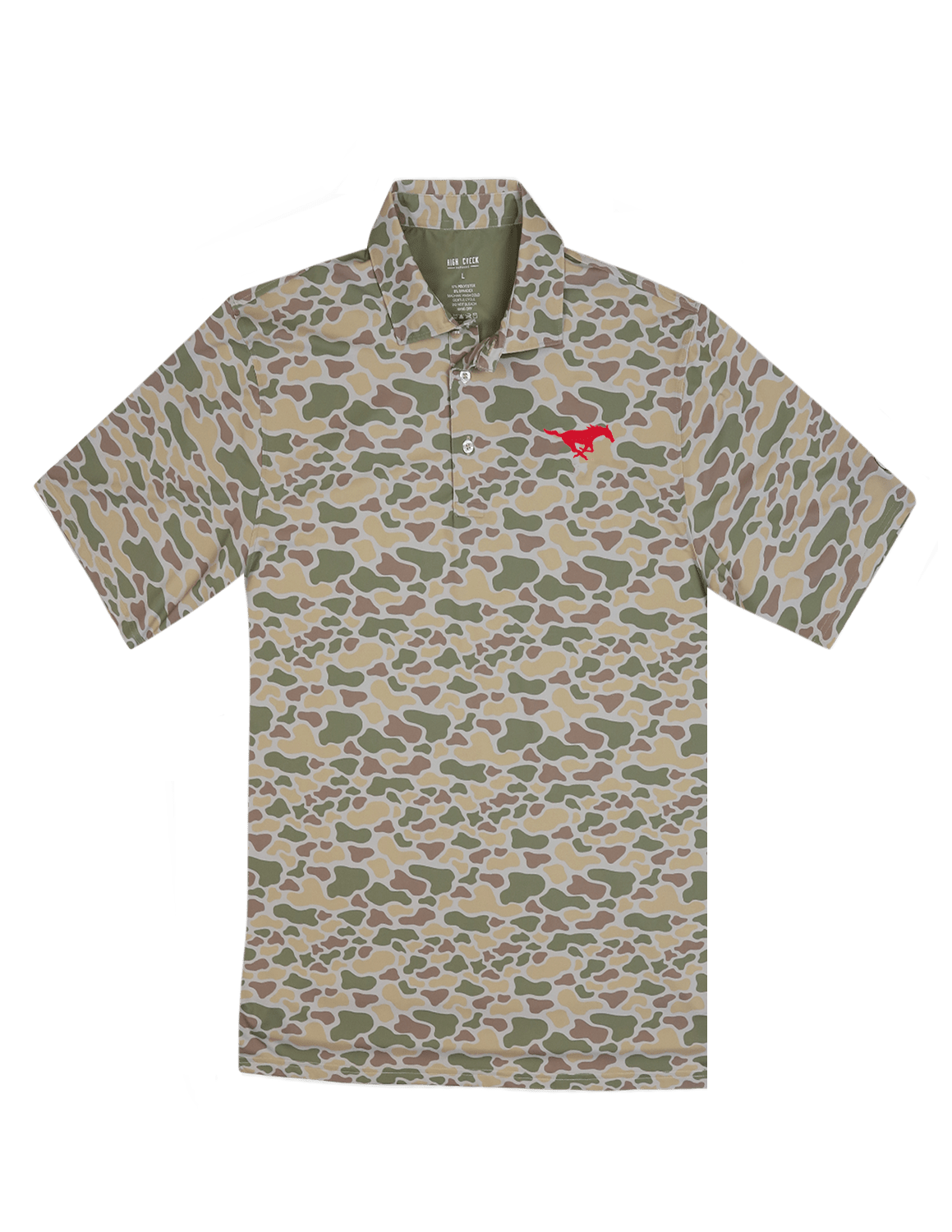 SMU Cripple Creek Camo Polo - High Creek