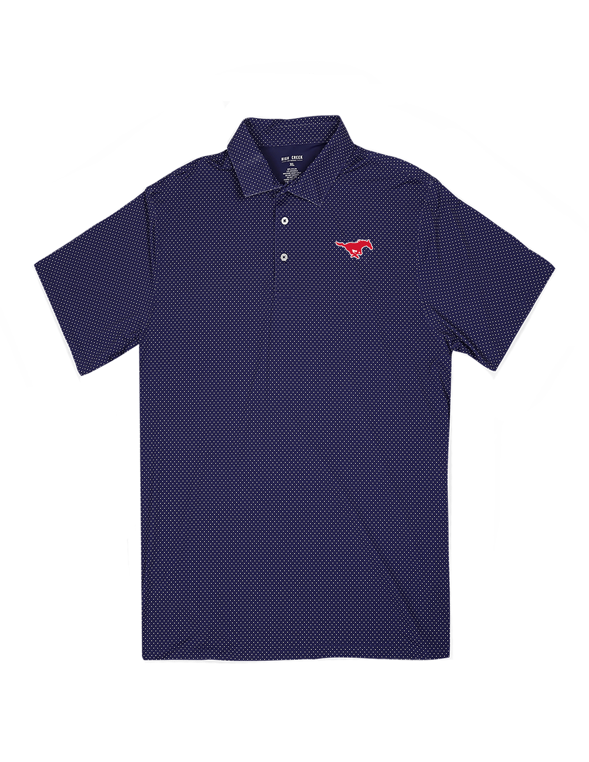 SMU Dottin' Around Navy Polo - High Creek