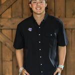 Tarleton State University 4 Mile Creek Pearl Snap Button - Up Black - High Creek
