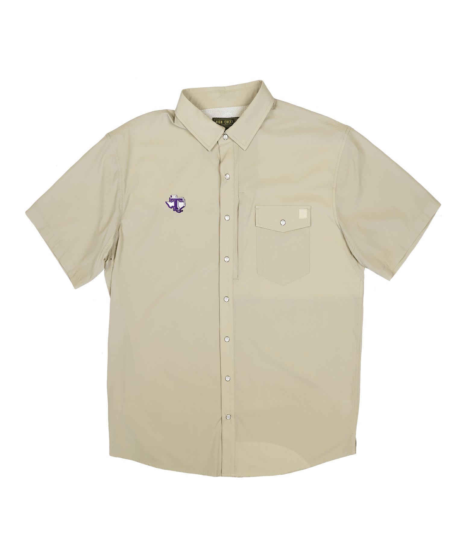 Tarleton State University 4 Mile Creek Pearl Snap Button-Up Bone - High Creek