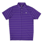 Tarleton State University Apex Stripe Polo Purple - High Creek