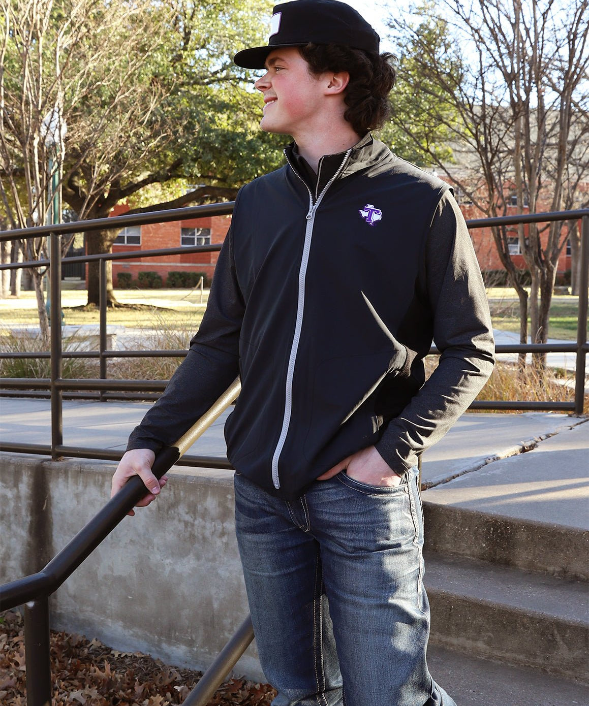 Tarleton State University Legend Vest Black - High Creek