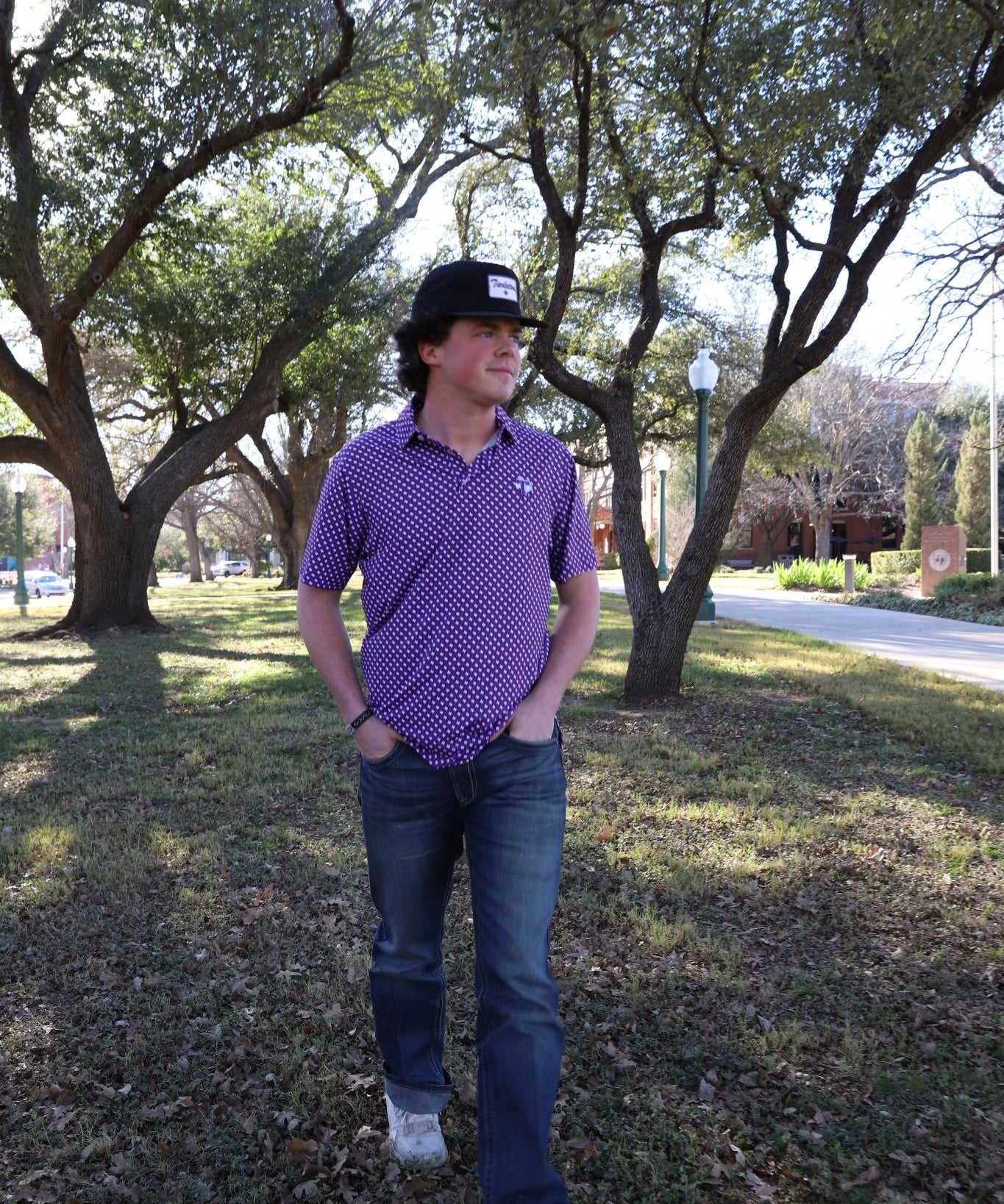 Tarleton State University Lonestar Polo Purple - High Creek
