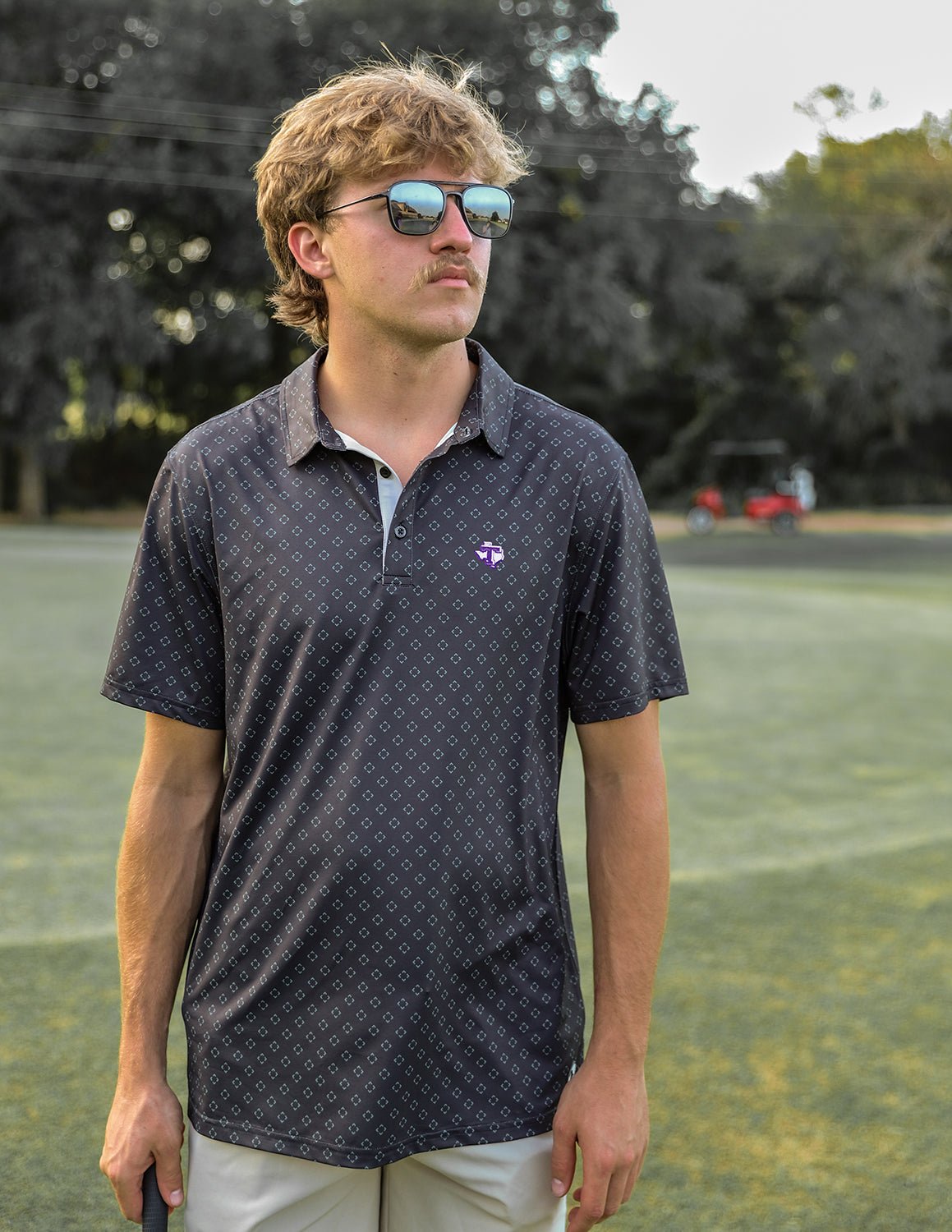 Tarleton State University Quad Printed Polo - High Creek