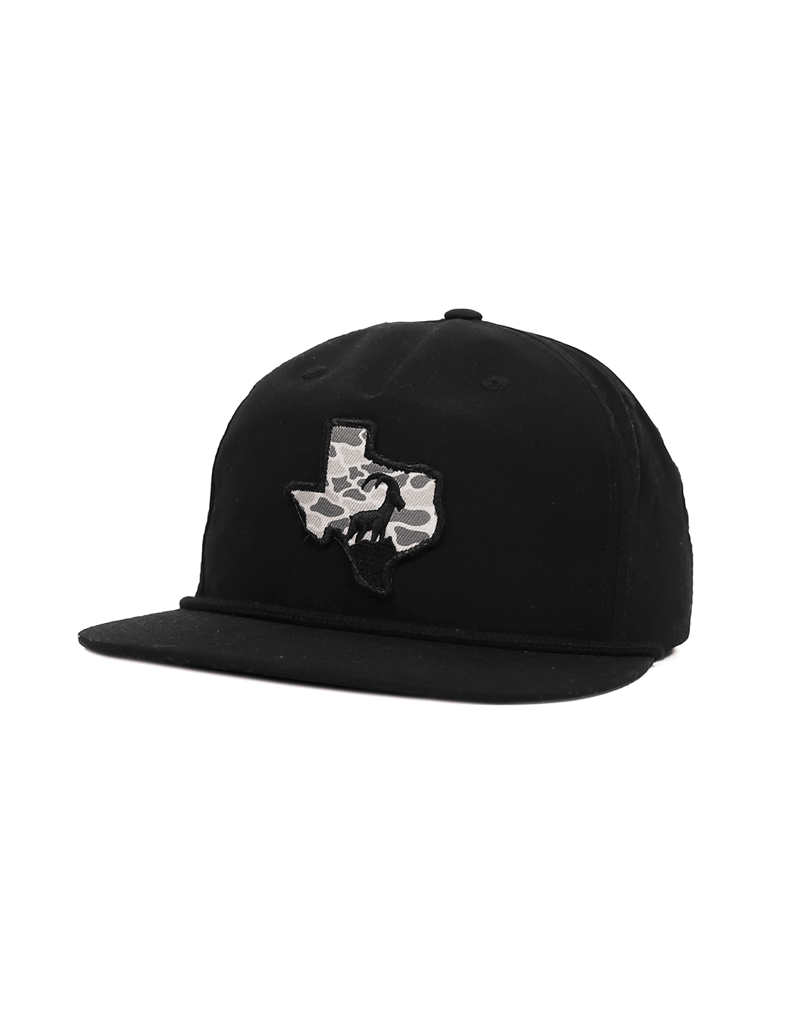 Texas Colors Camo Patch Hat Black - High Creek