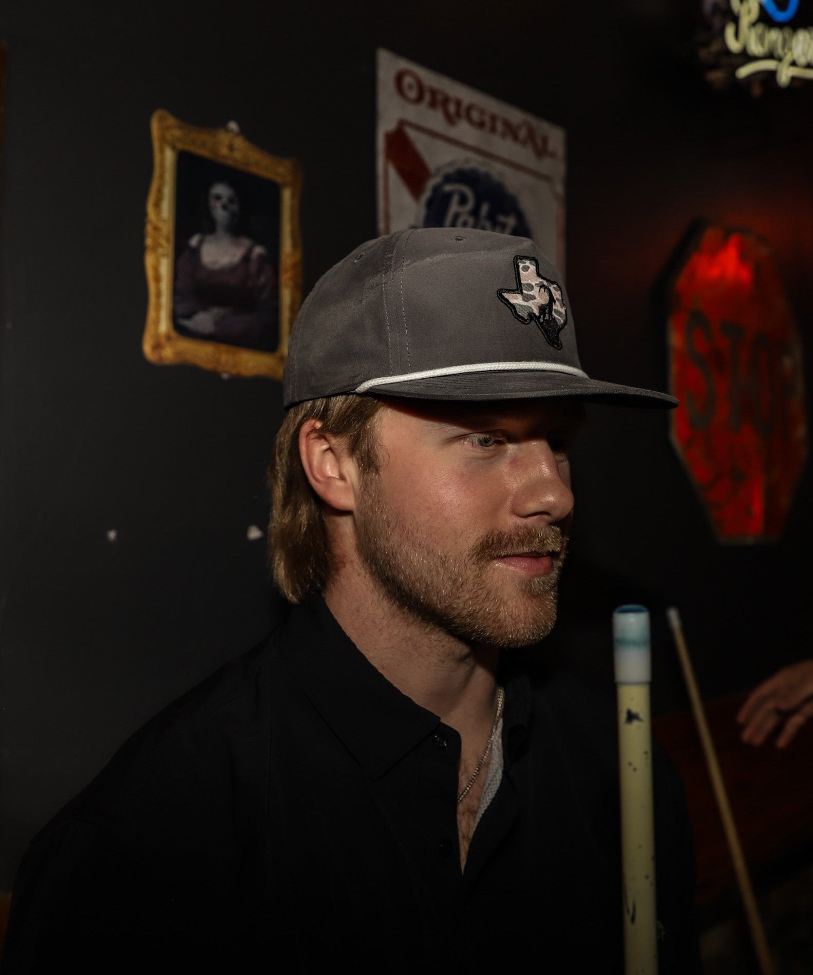 Texas Colors Camo Patch Hat Charcoal - High Creek