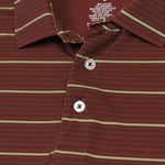 Texas State University Apex Stripe Polo Maroon - High Creek