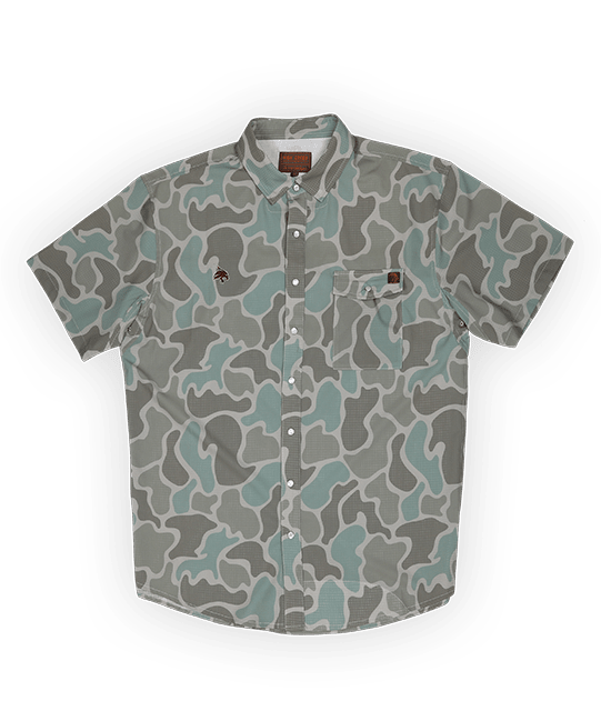 Texas State University Cole Camo Button Up - High Creek