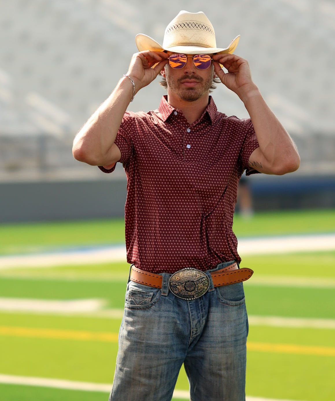 Texas State University Mini Bobcat Head Polo - High Creek