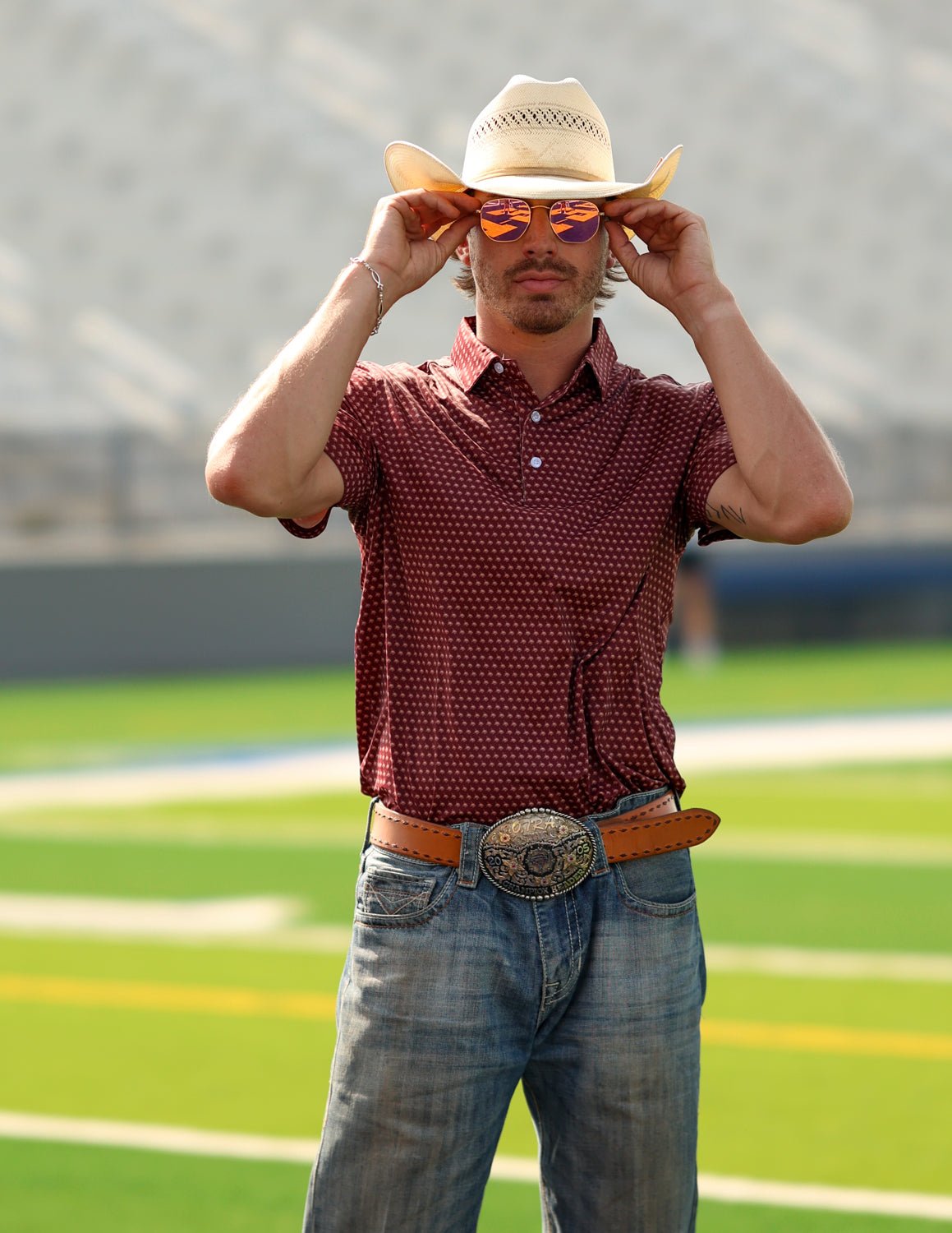 Texas State University Mini Bobcat Head Polo - High Creek