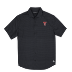 Texas Tech Burk Short Sleeve Button Up Black - High Creek