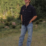 Texas Tech University 4 Mile Creek Pearl Snap Button - Up Black - High Creek
