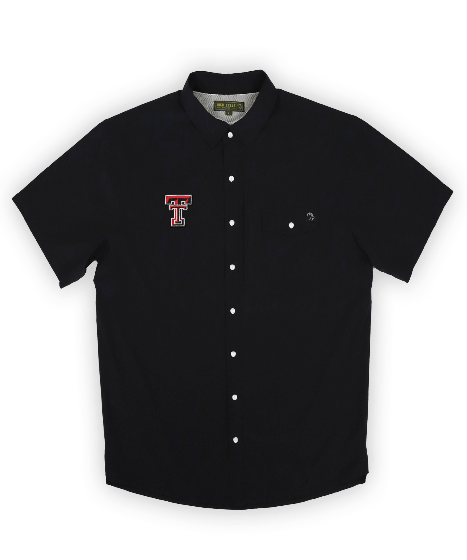 Texas Tech University 4 Mile Creek Pearl Snap Button - Up Black - High Creek