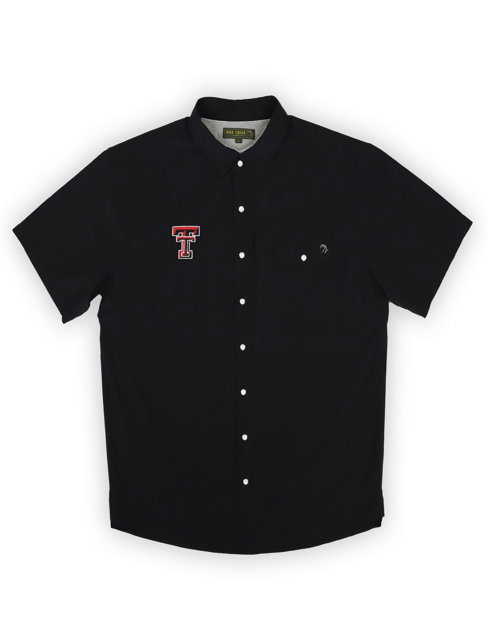 Texas Tech University 4 Mile Creek Pearl Snap Button - Up Black - High Creek