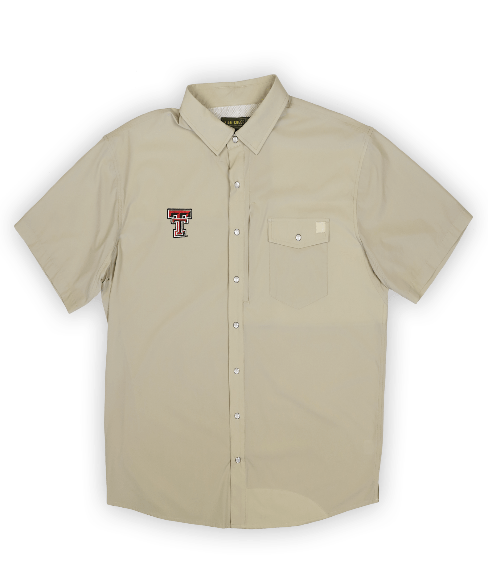 Texas Tech University 4 Mile Creek Pearl Snap Button - Up Bone - High Creek