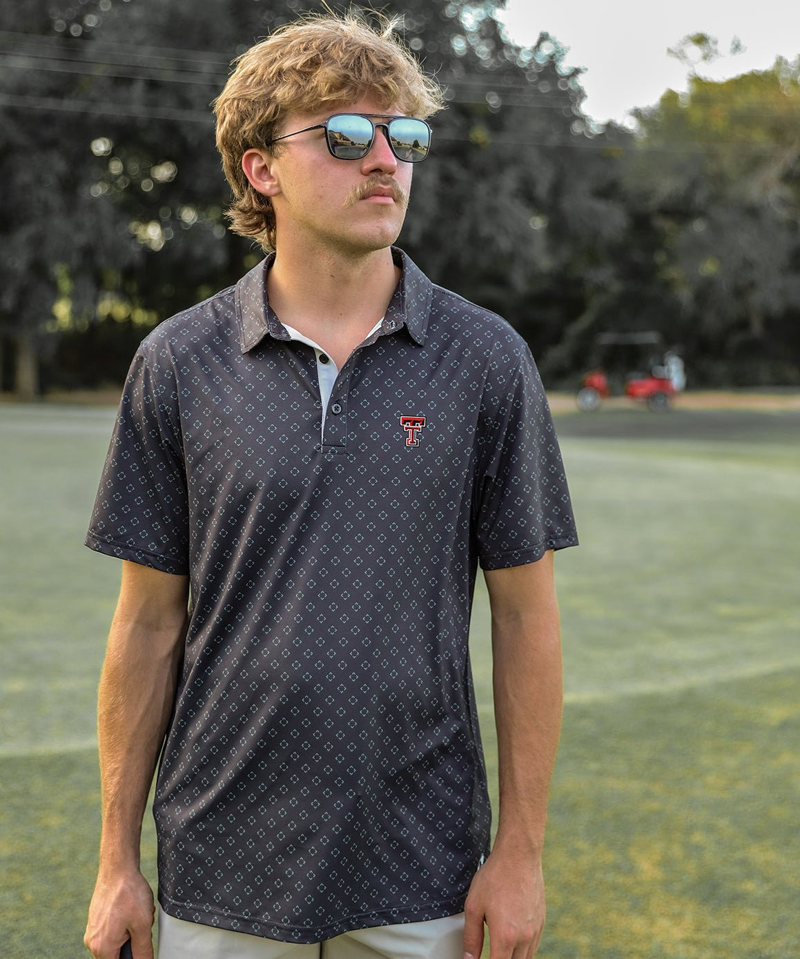 Texas Tech University Quad Printed Polo - High Creek