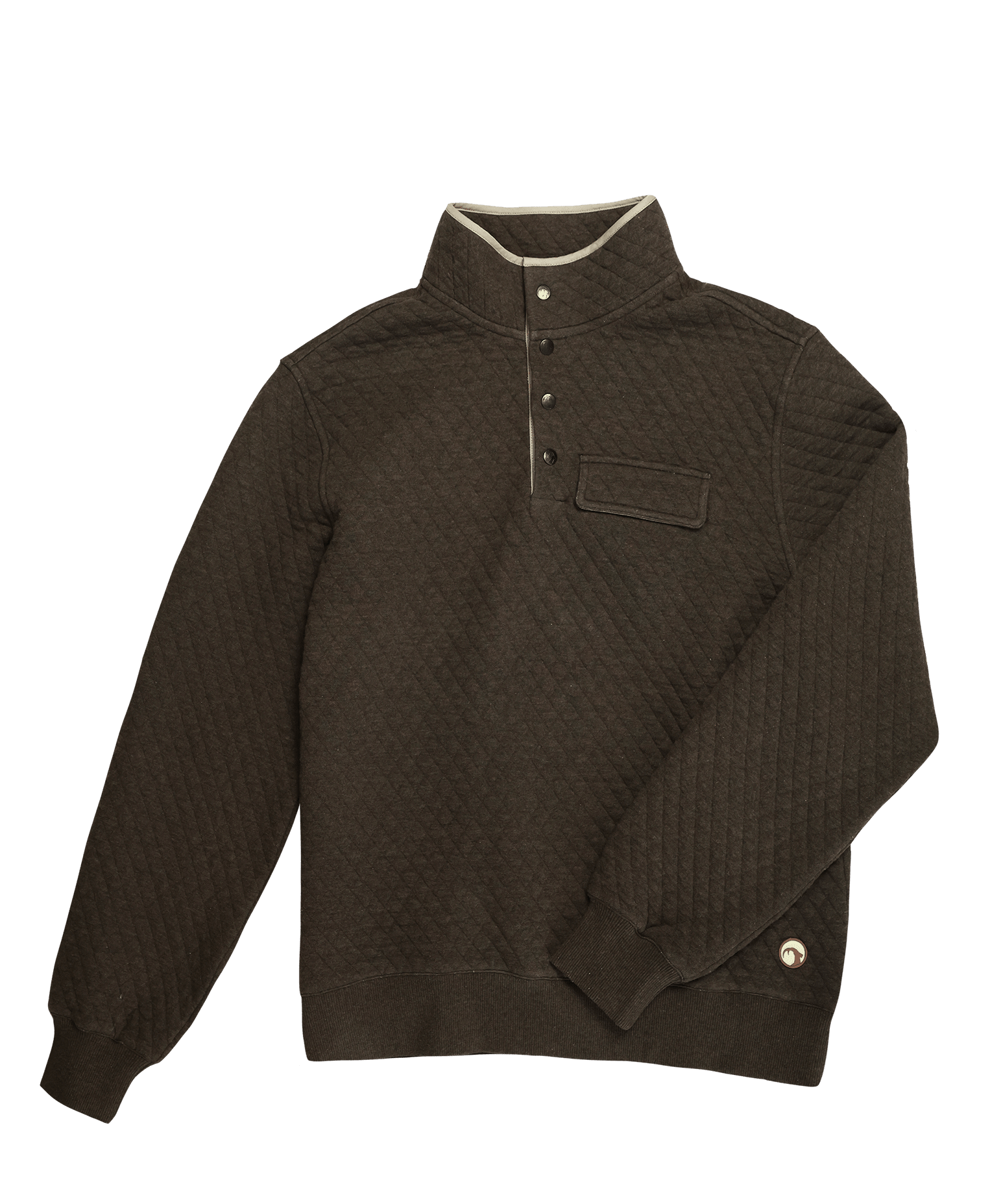 The Bristow 1/4 Pullover Dark Brown - High Creek