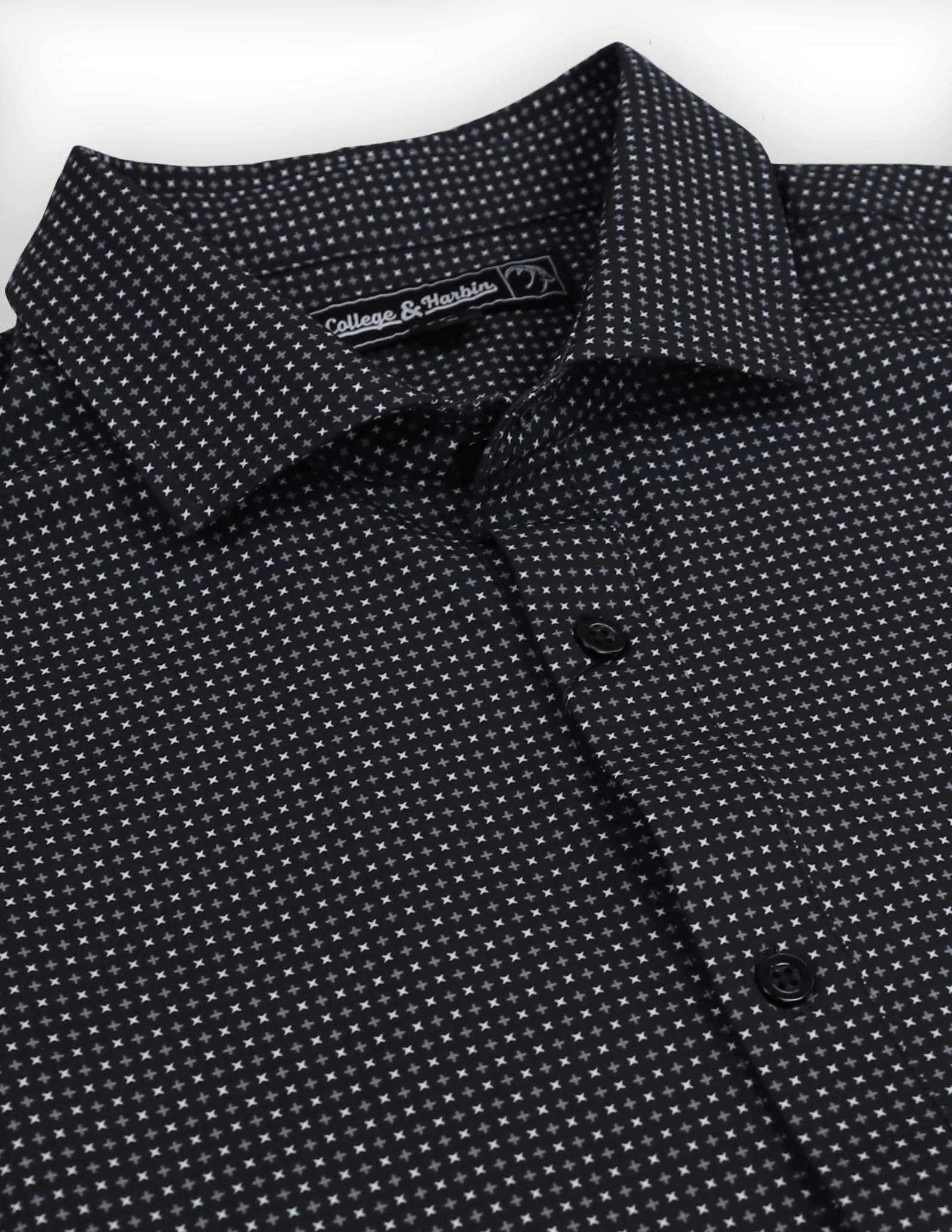 The Burk Short Sleeve Button Up Black - High Creek