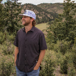 The Burk Short Sleeve Button Up Black - High Creek