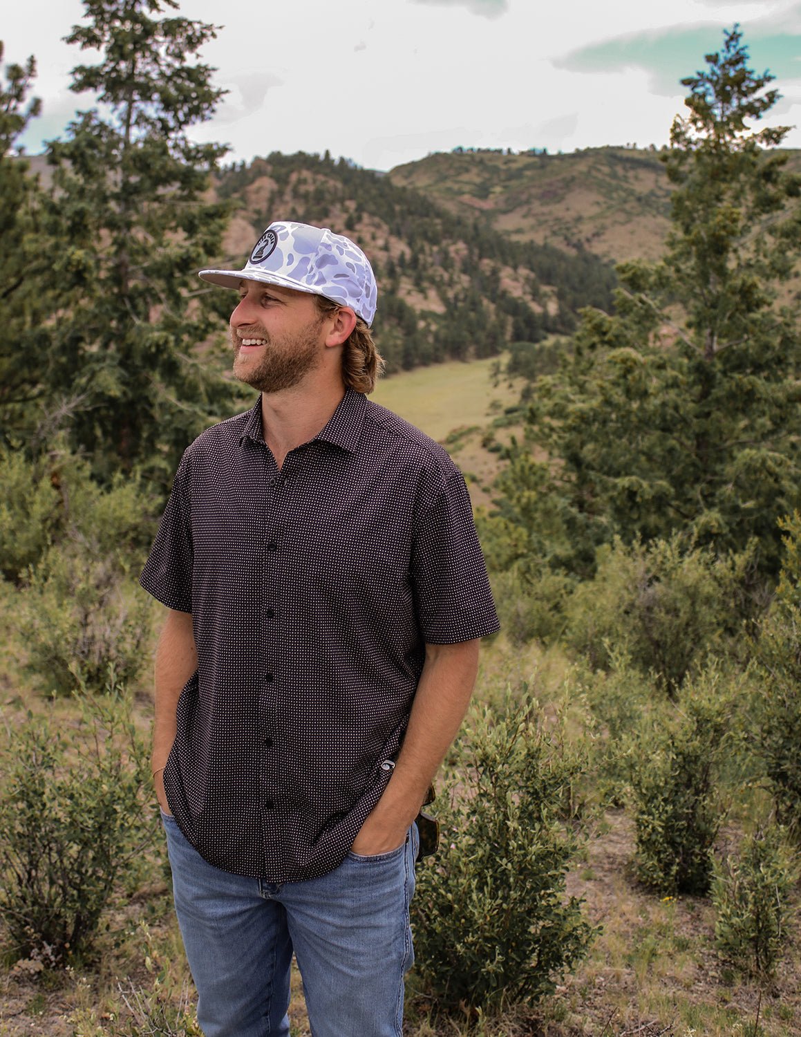 The Burk Short Sleeve Button Up Black - High Creek