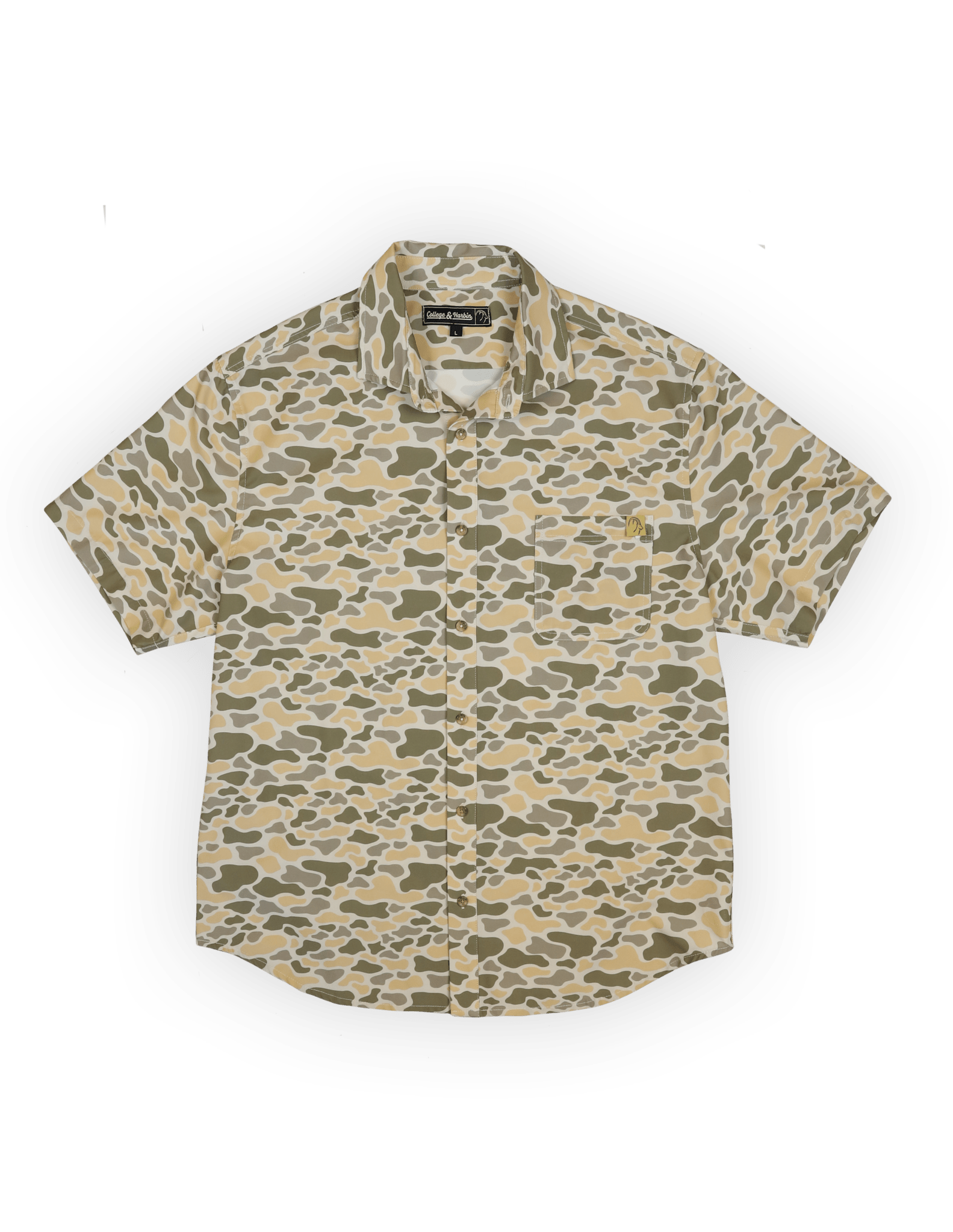 The Burk Short Sleeve Button Up Cripple Creek Camo - High Creek