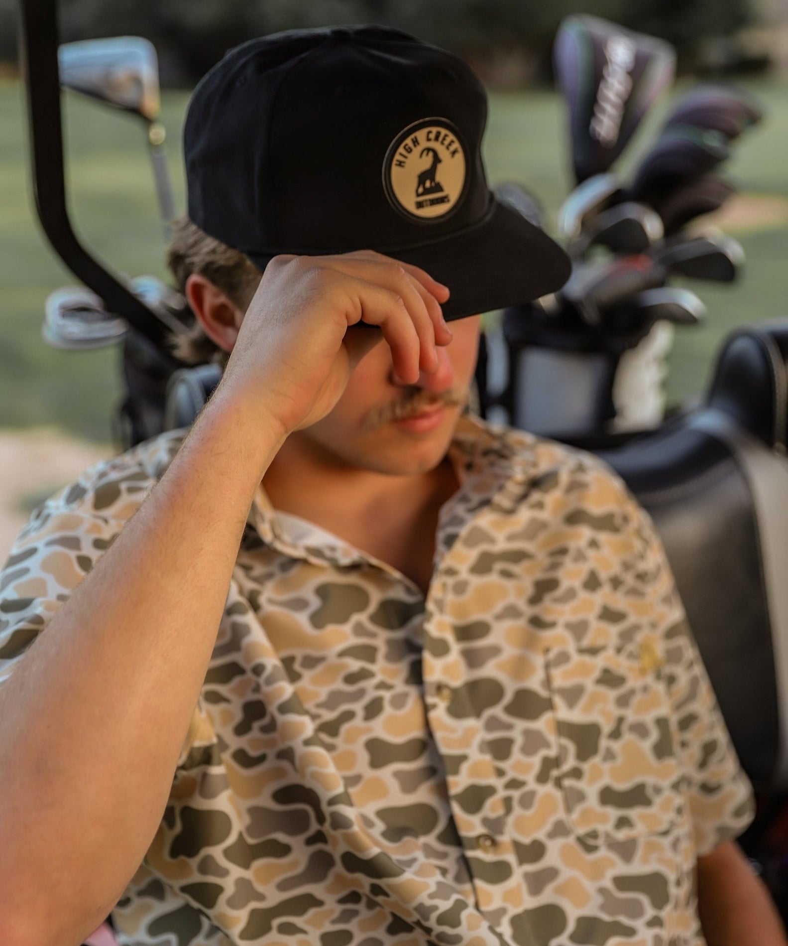 The Burk Short Sleeve Button Up Cripple Creek Camo - High Creek