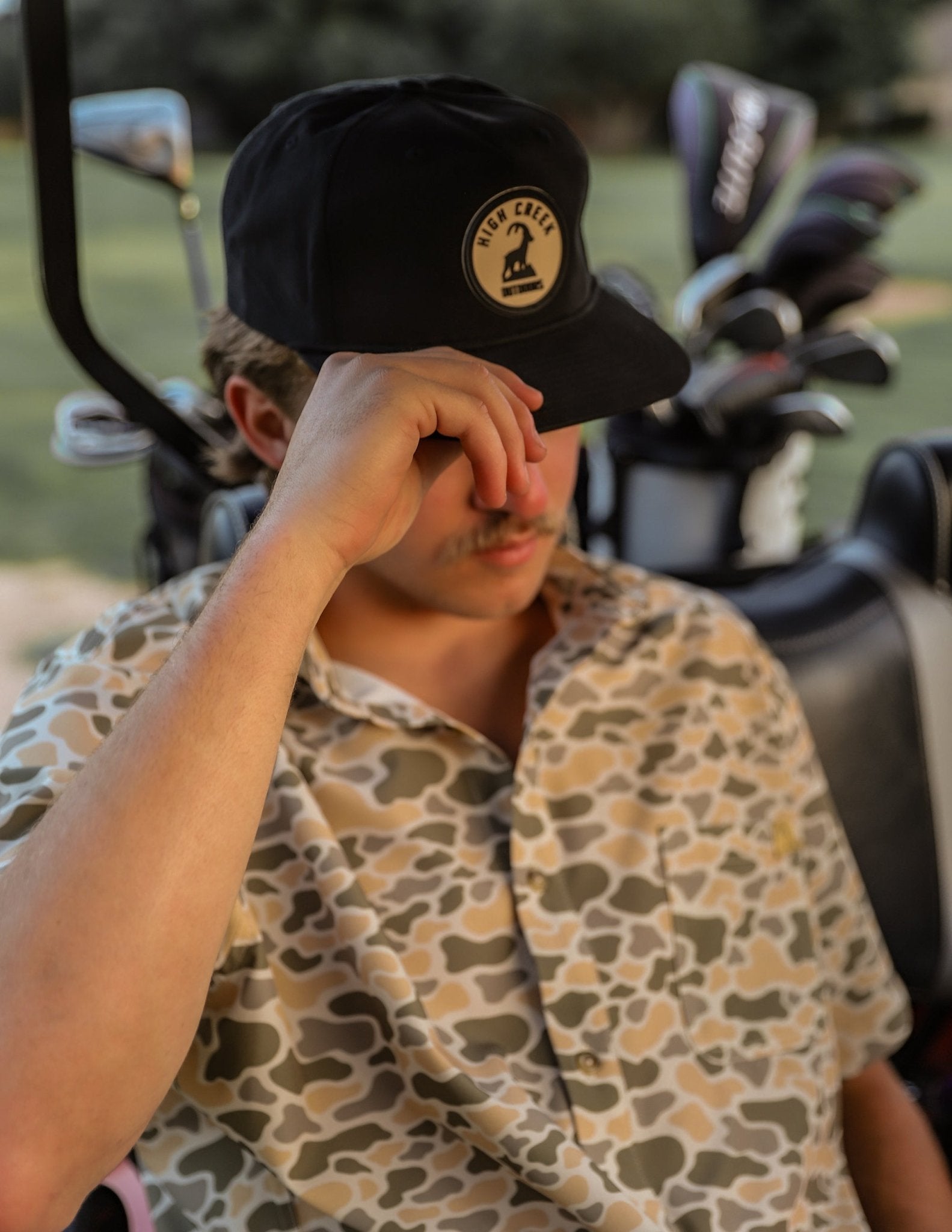 The Burk Short Sleeve Button Up Cripple Creek Camo - High Creek