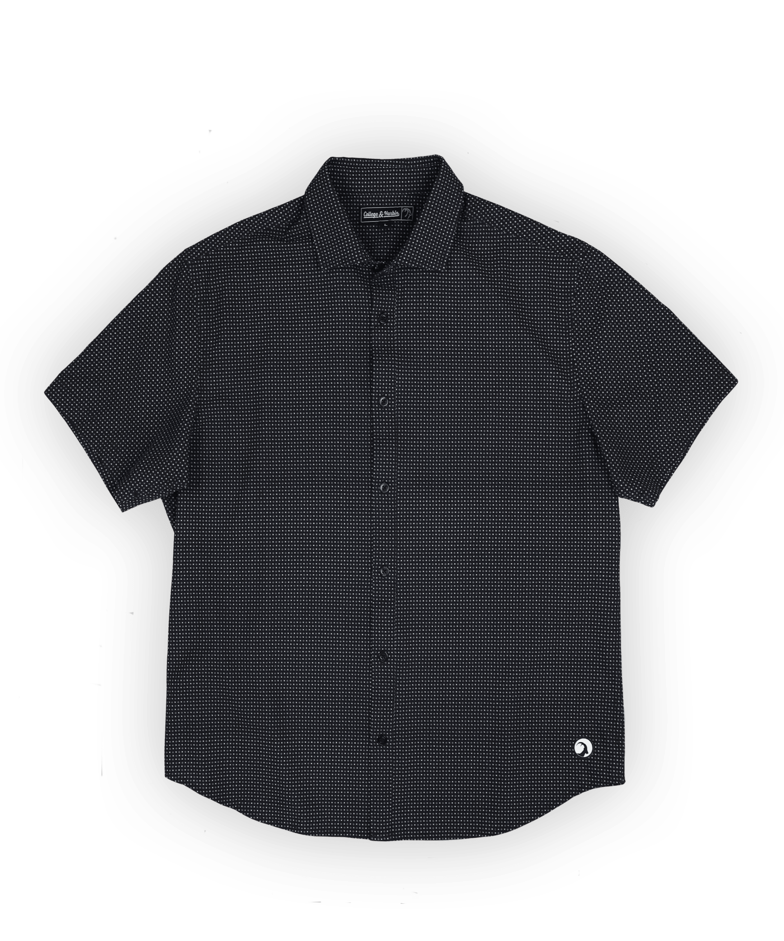 The Burk Short Sleeve Button Up Navy - High Creek