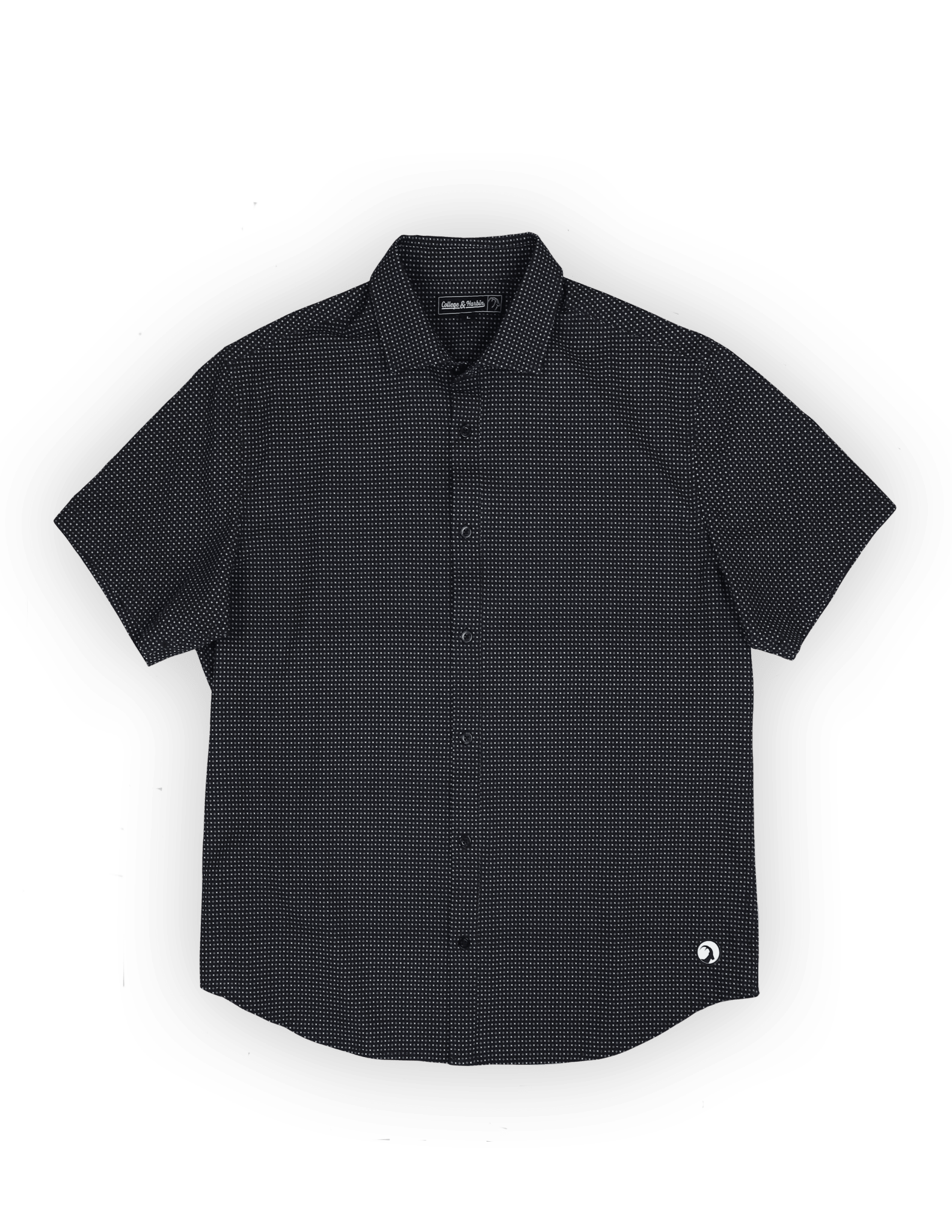The Burk Short Sleeve Button Up Navy - High Creek