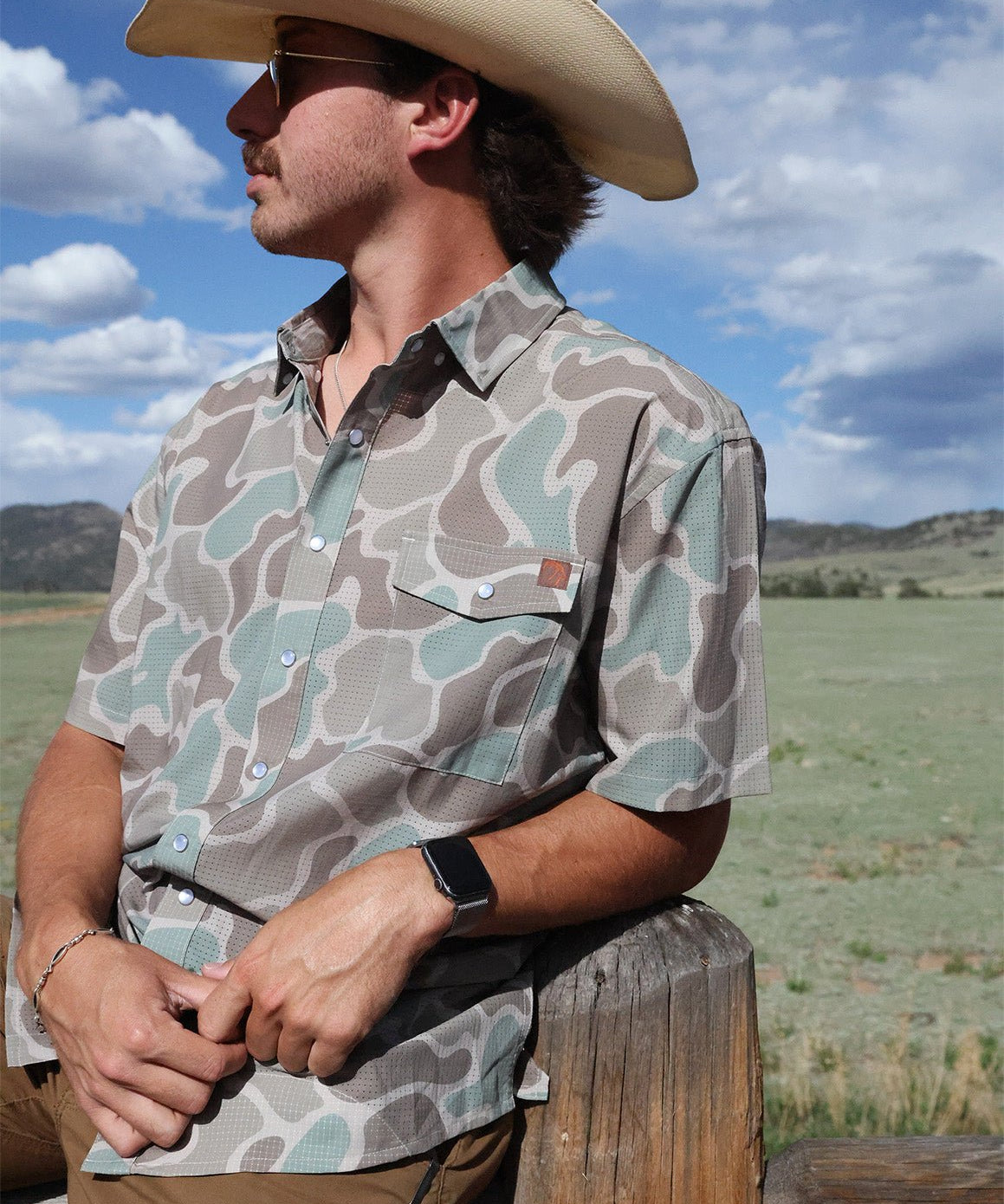 The Cole Camo Button Up - High Creek