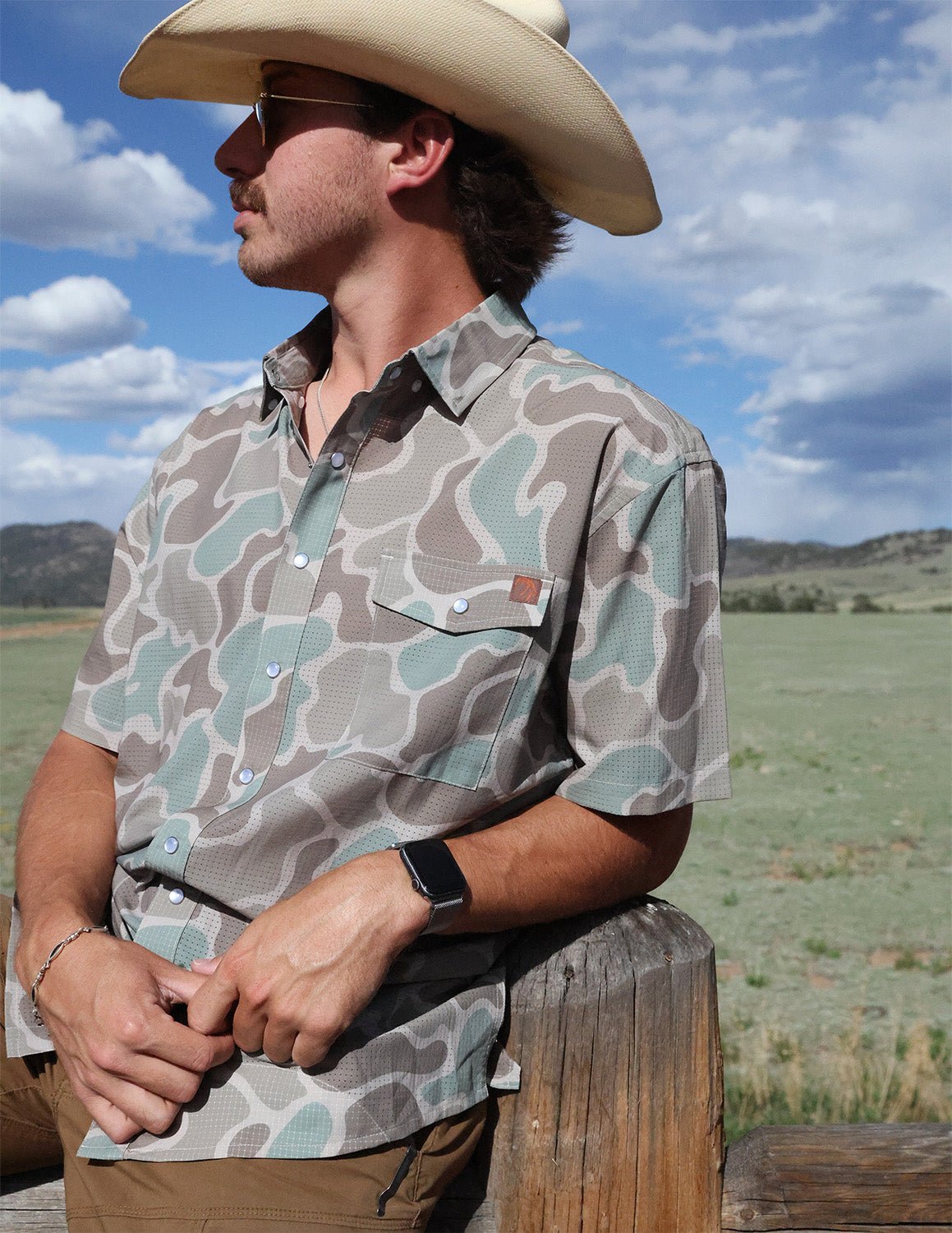 The Cole Camo Button Up