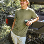 The Daily Tee Heather Military Green - High Creek