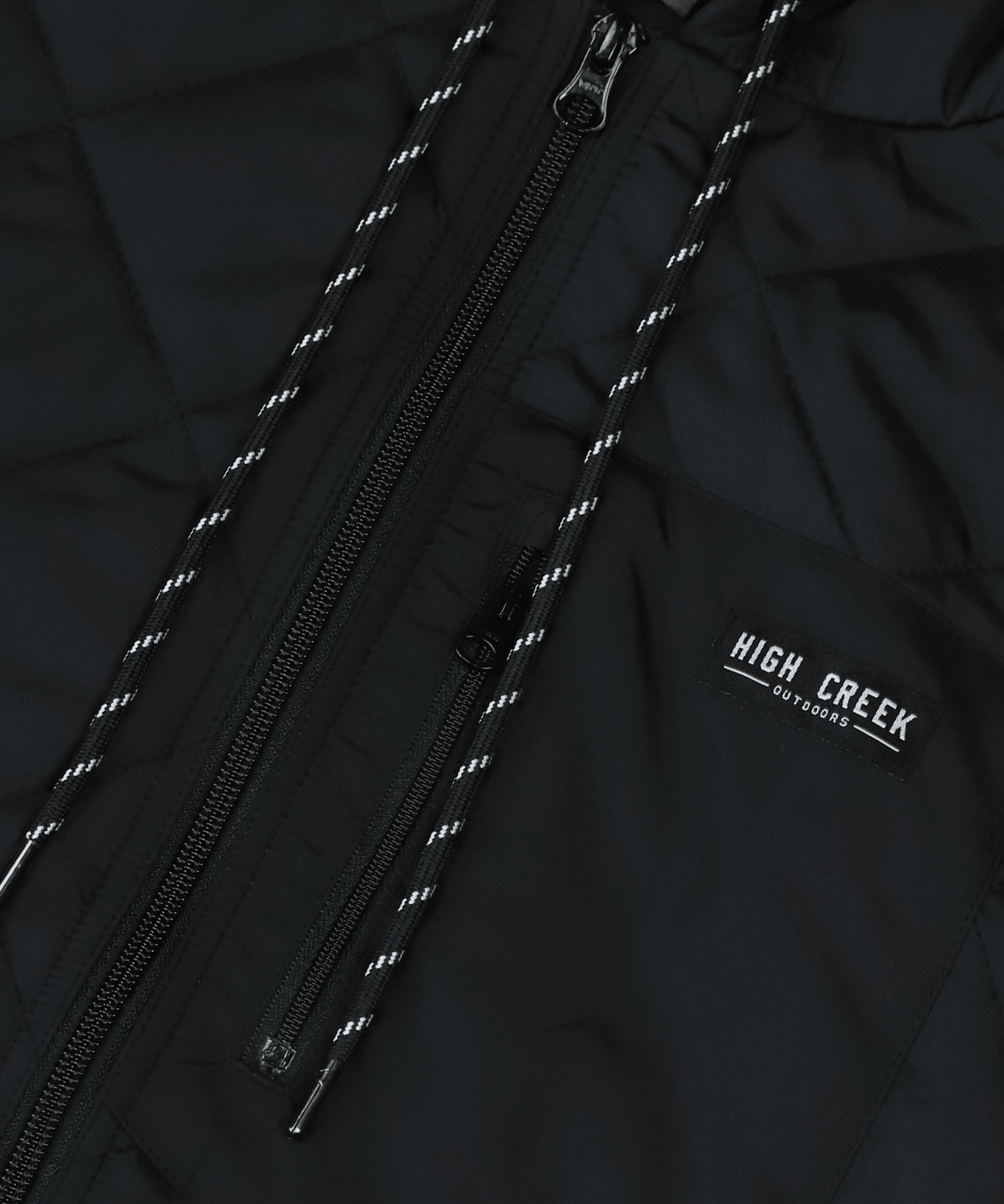 The Graham Hooded Puffer Jacket Black - High Creek