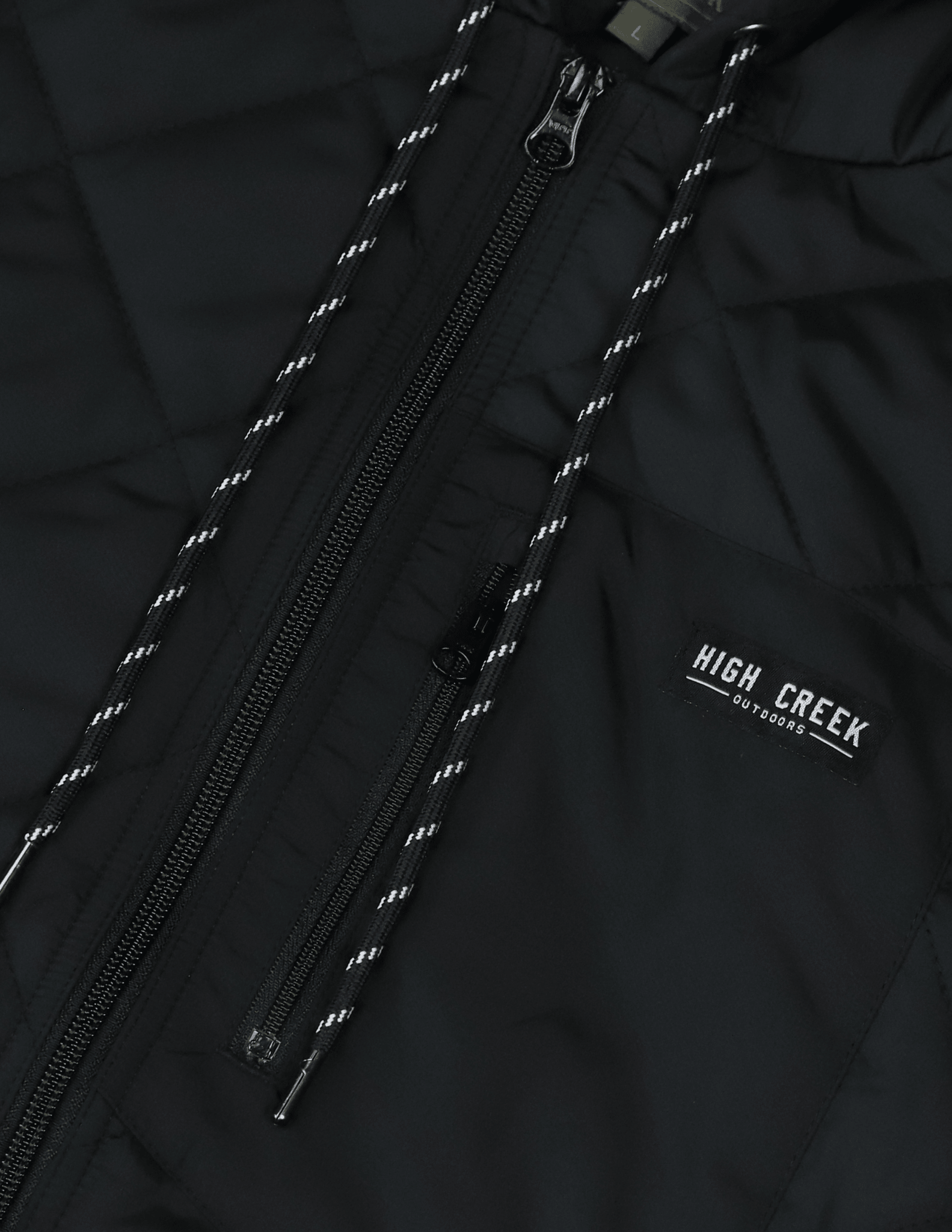 The Graham Hooded Puffer Jacket Black - High Creek
