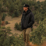 The Graham Hooded Puffer Jacket Black - High Creek
