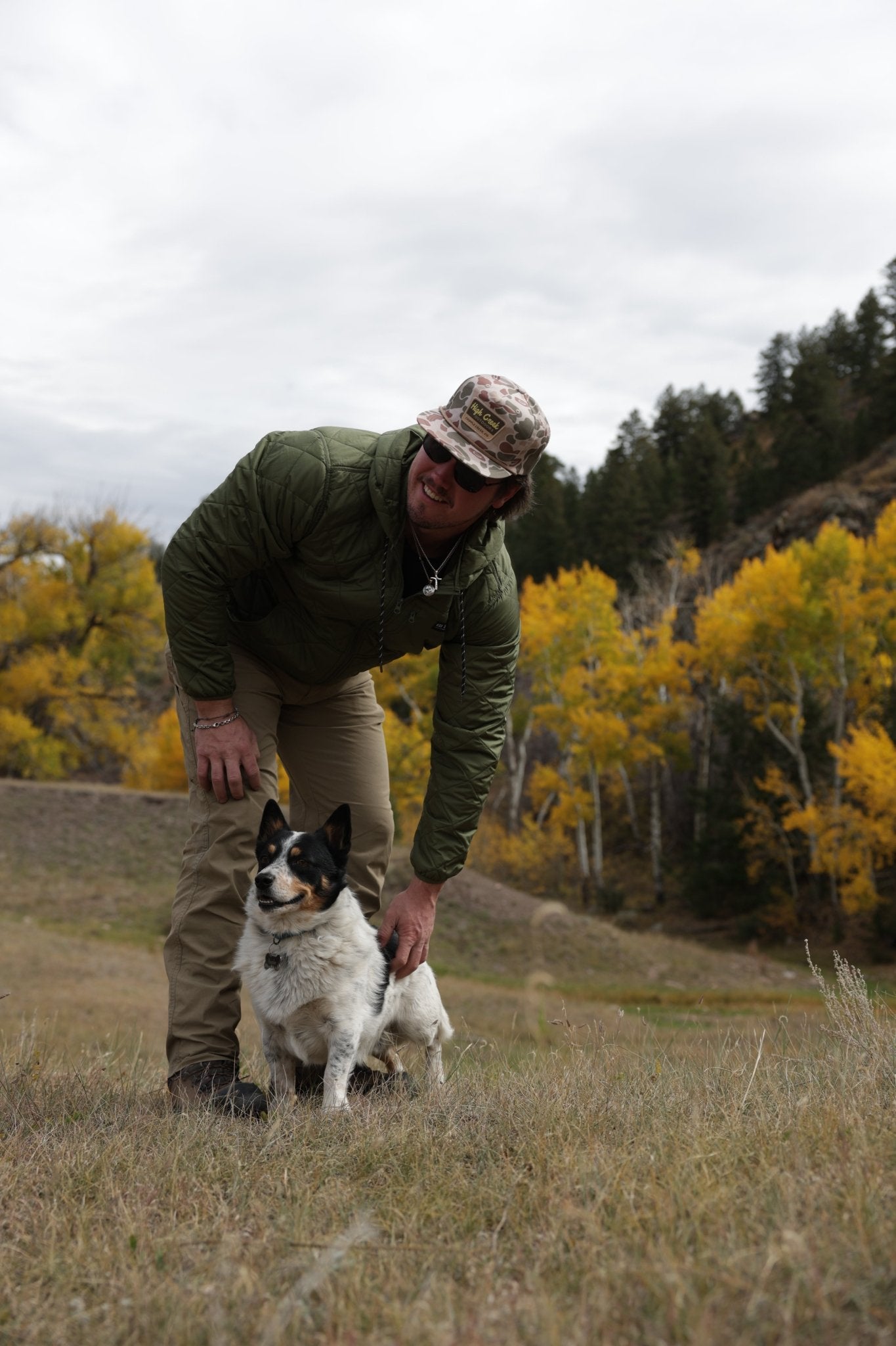 The Graham Hooded Puffer Jacket Dark Green - High Creek