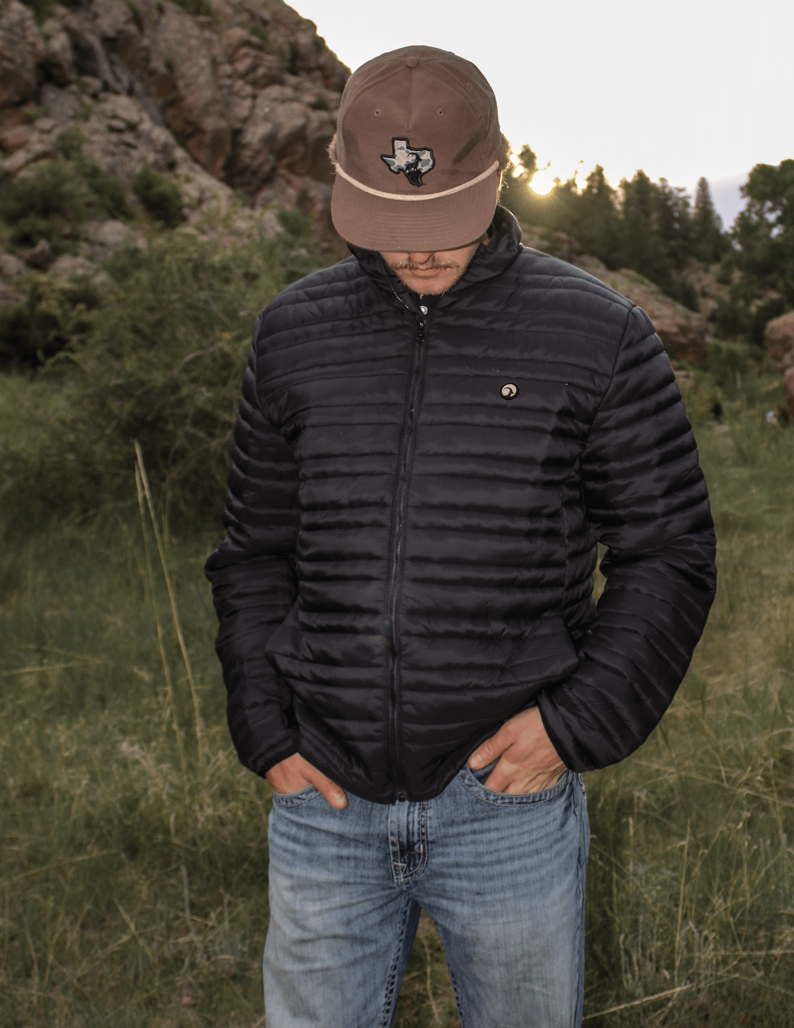 The Highland Puffer Jacket Black - High Creek