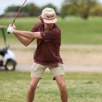 The Lonestar Polo - Maroon and Gold - High Creek