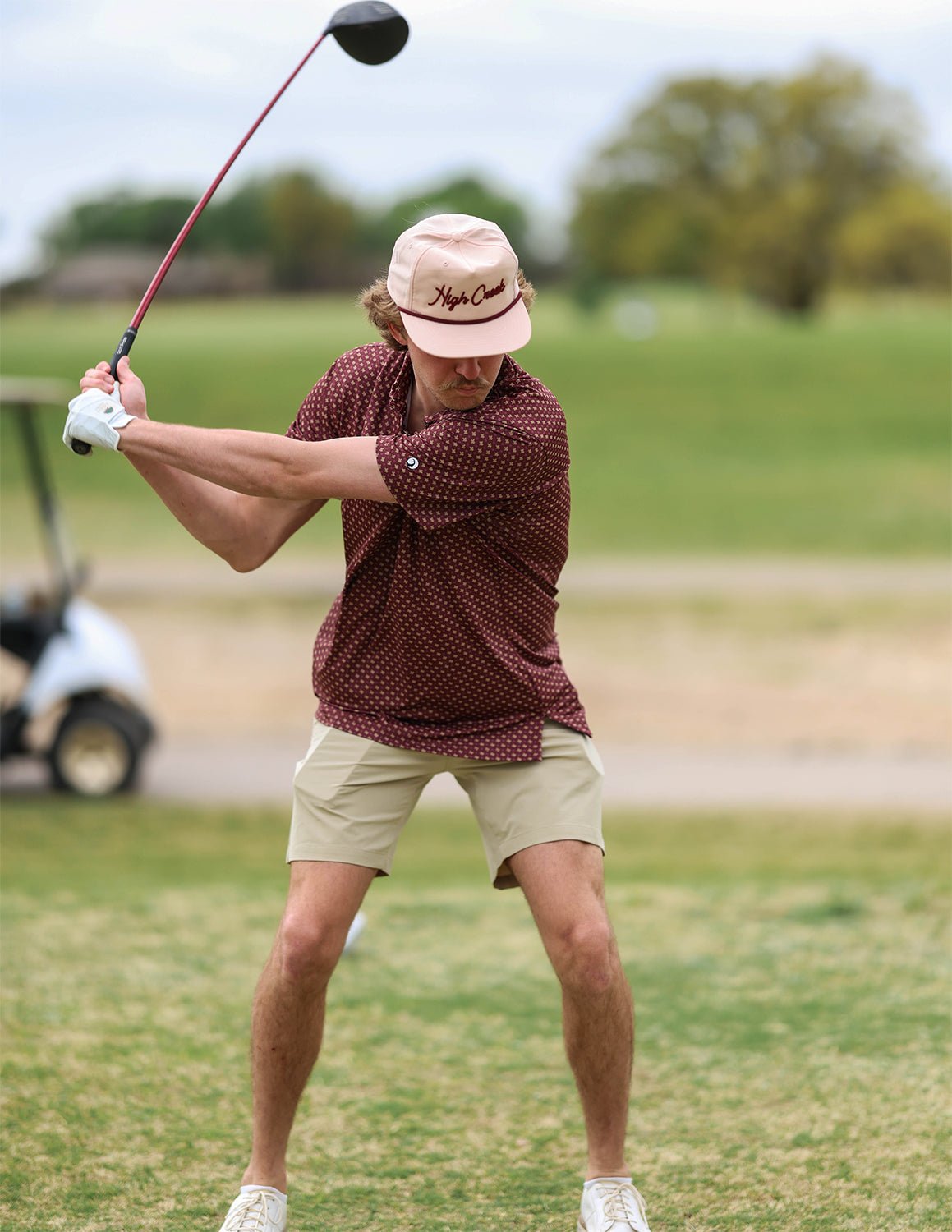 The Lonestar Polo - Maroon and Gold - High Creek