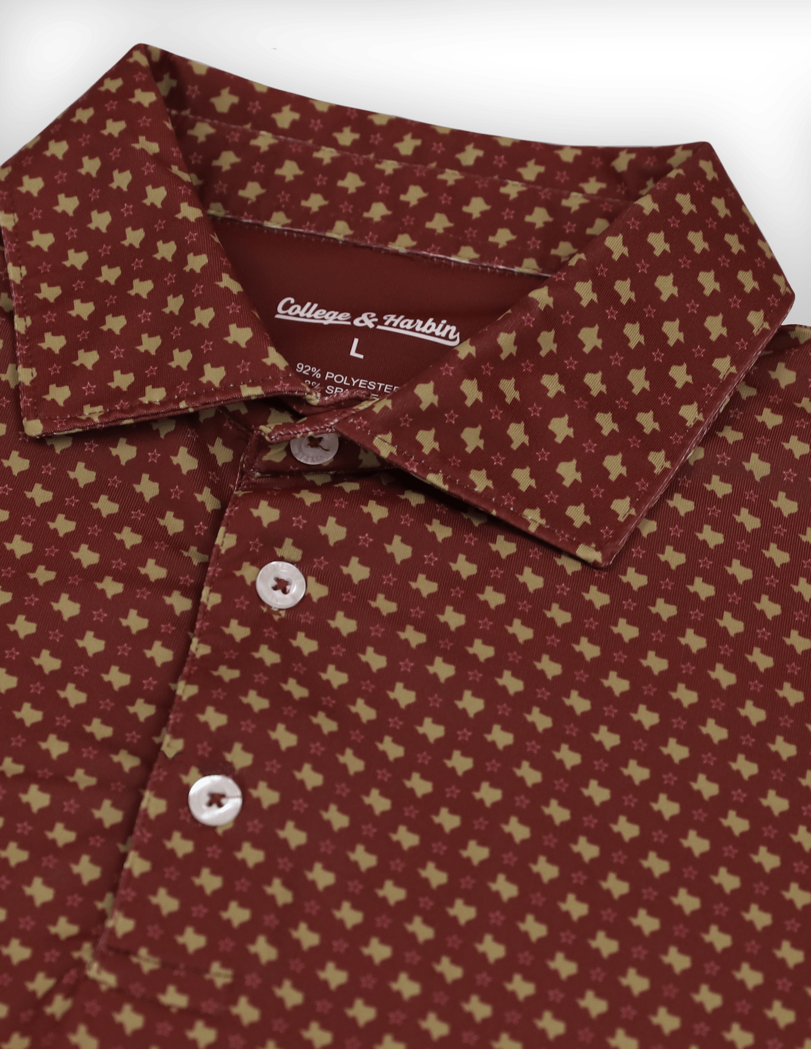The Lonestar Polo - Maroon and Gold - High Creek