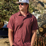 The Lonestar Polo Maroon and White - High Creek