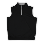 The Mac 1/4 Zip Vest Black - High Creek