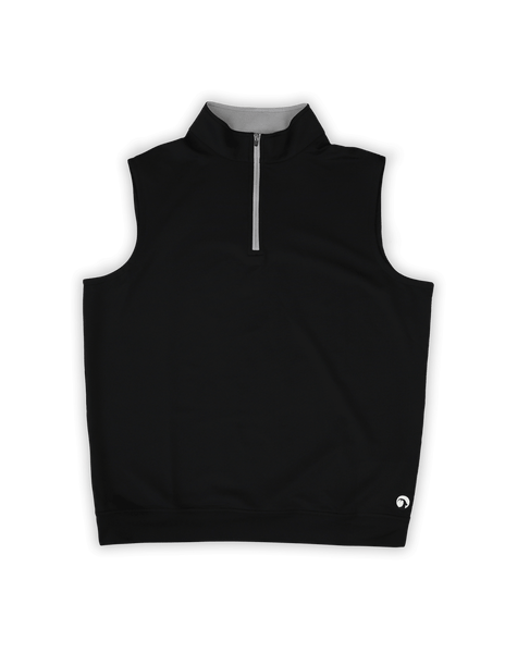 The Mac 1/4 Zip Vest Black | High Creek Outdoors